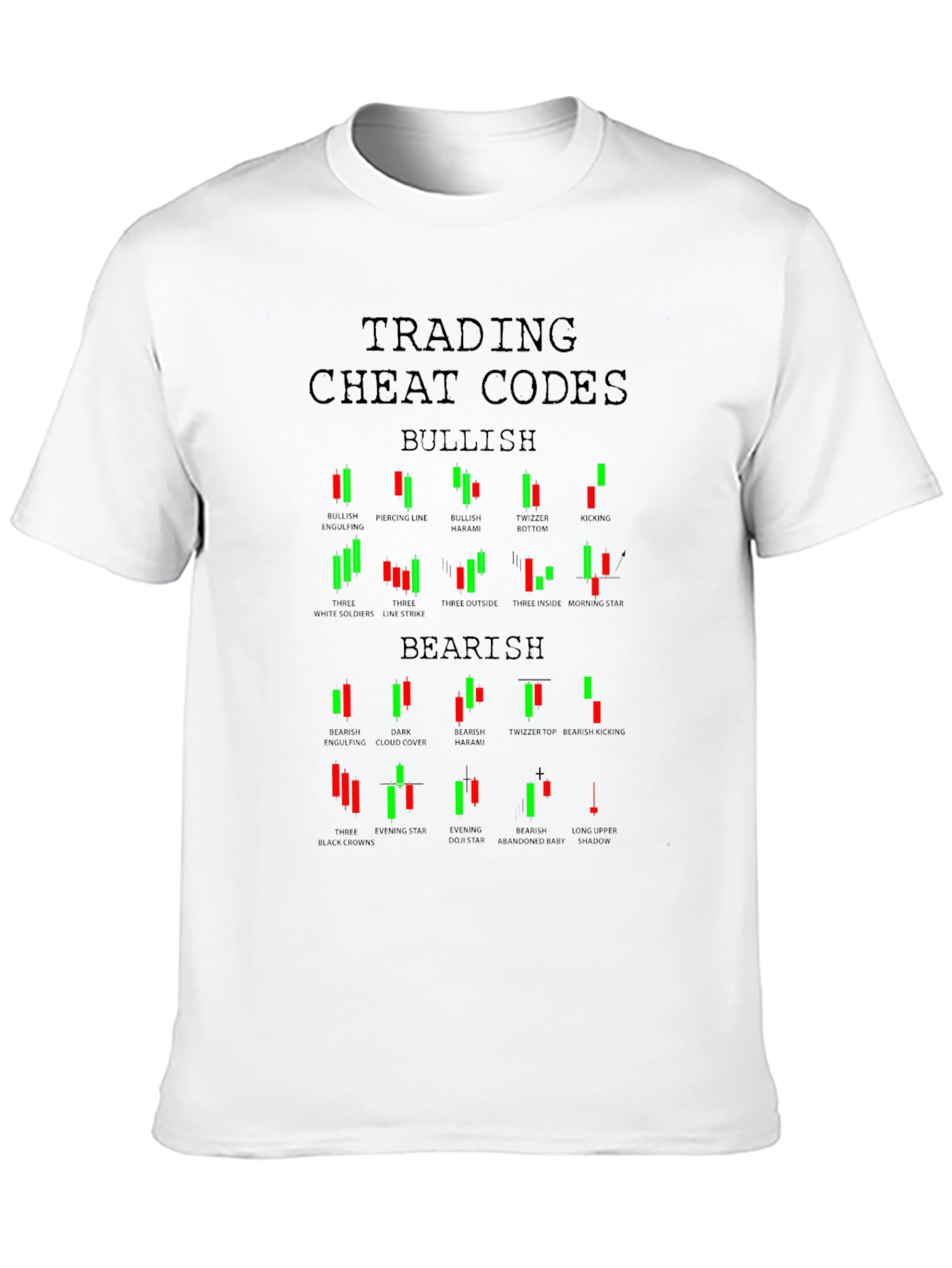 Trading Cheat Codes T-Shirt Bullish Bearish