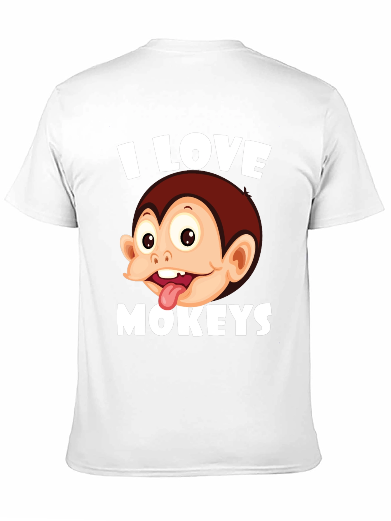 I Love Monkeys Graphic Tee - Novelty Design