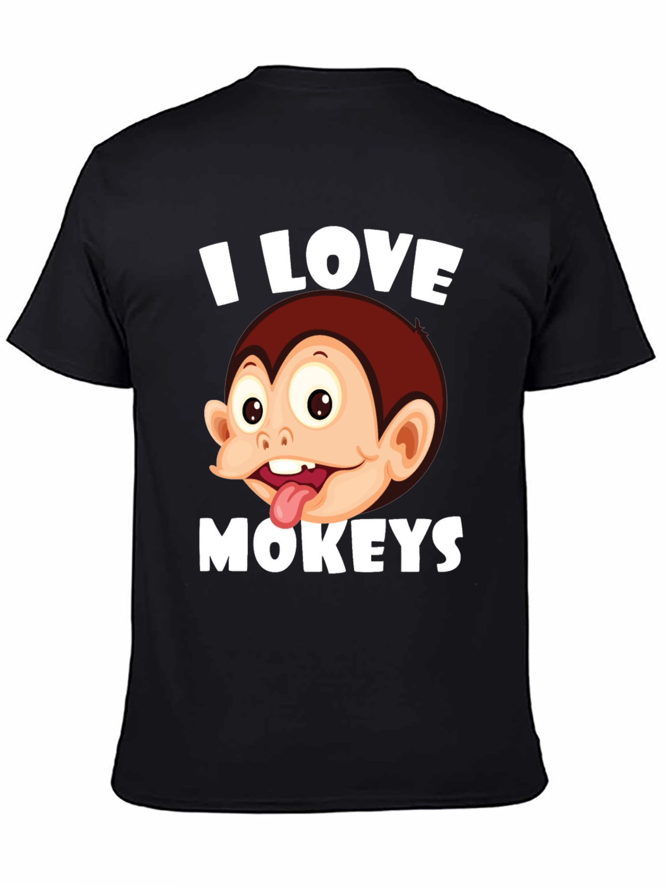 I Love Monkeys Graphic Tee - Novelty Design