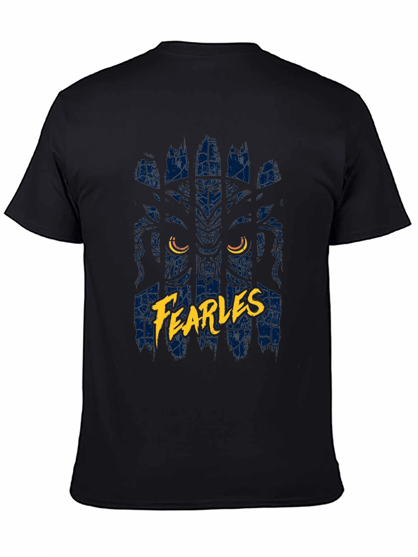 Fearless Lion Graphic T-Shirt - Black