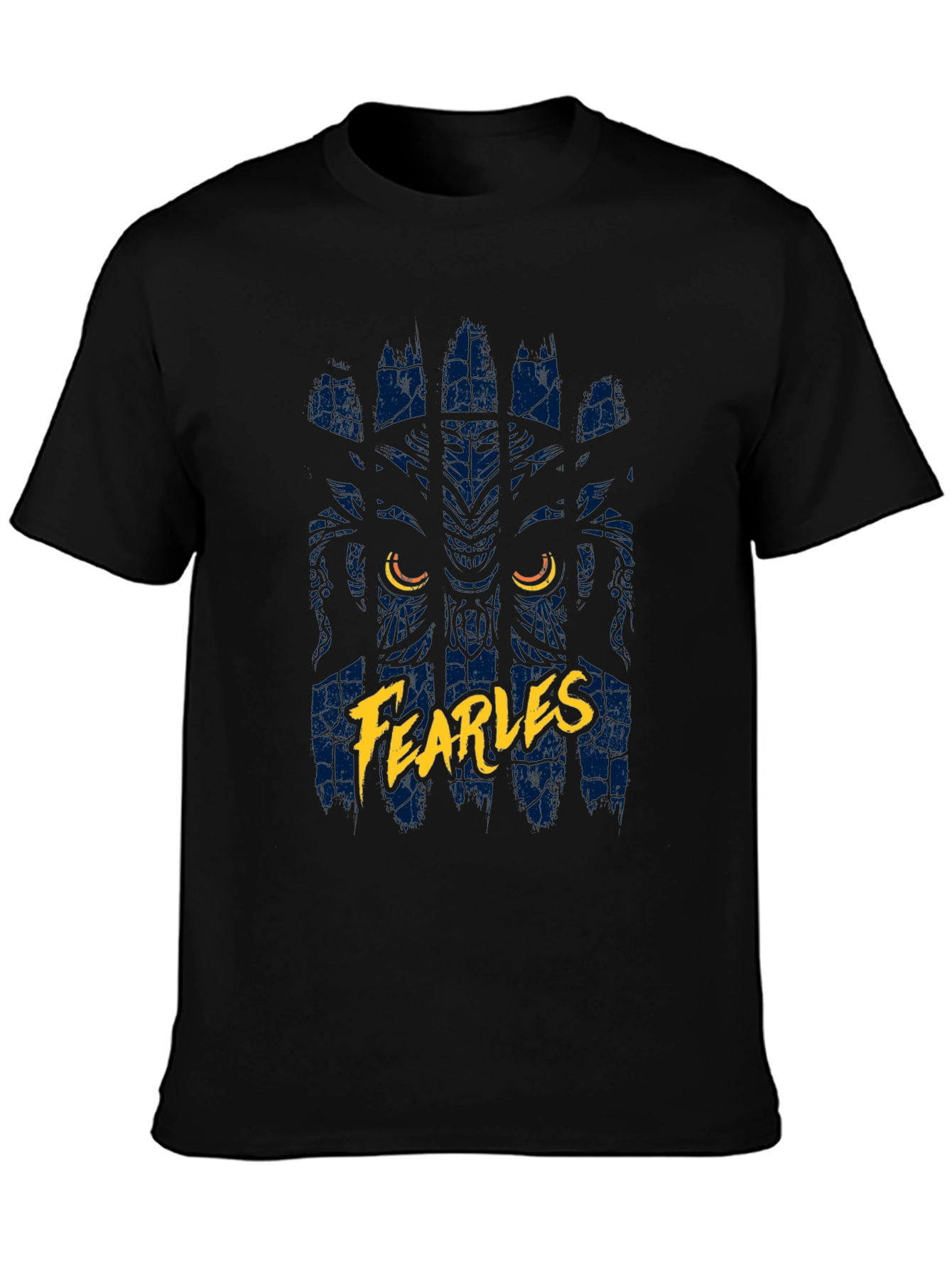Fearless Lion Graphic T-Shirt - Black