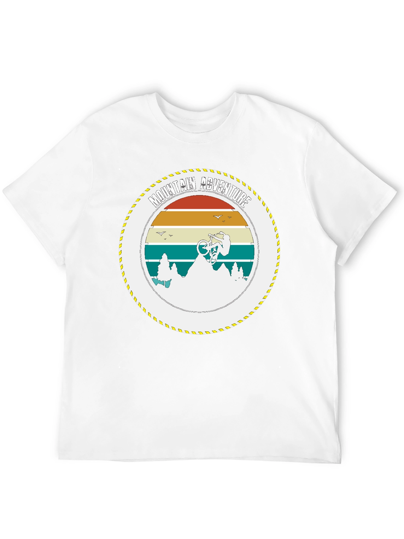 Mountain Bike Adventure Graphic Tee - Black