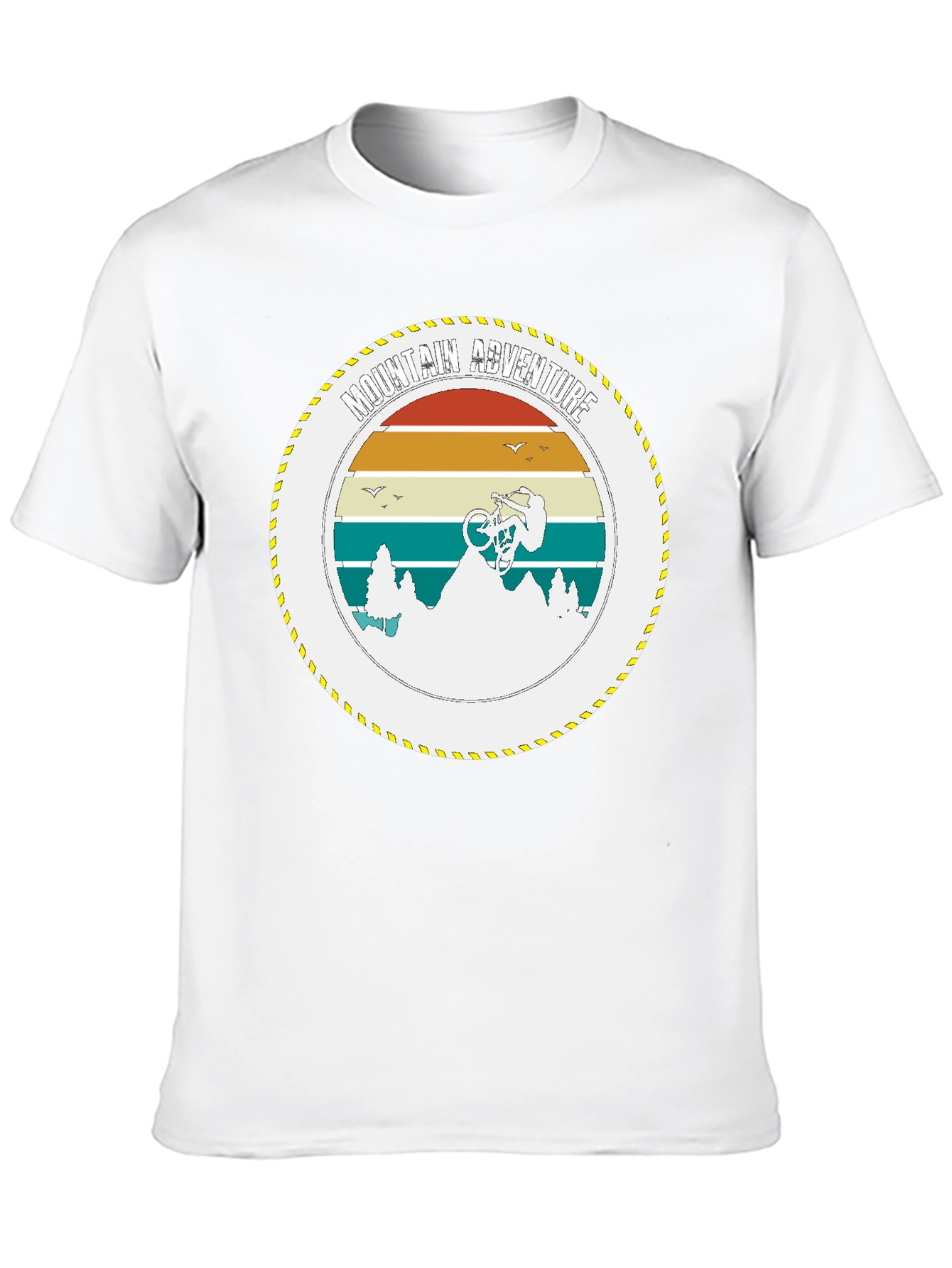 Mountain Bike Adventure Graphic Tee - Black