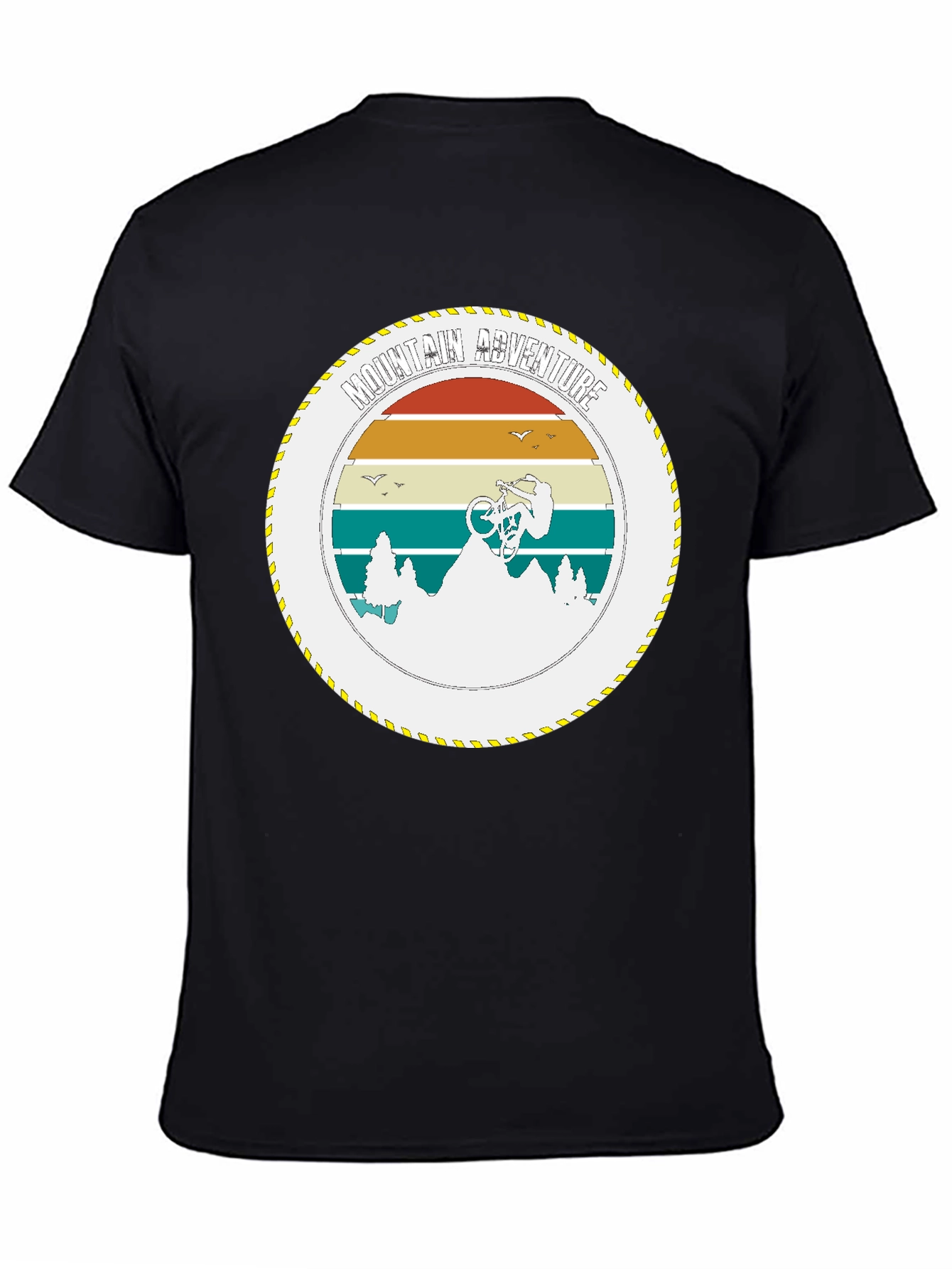 Mountain Bike Adventure Graphic Tee - Black