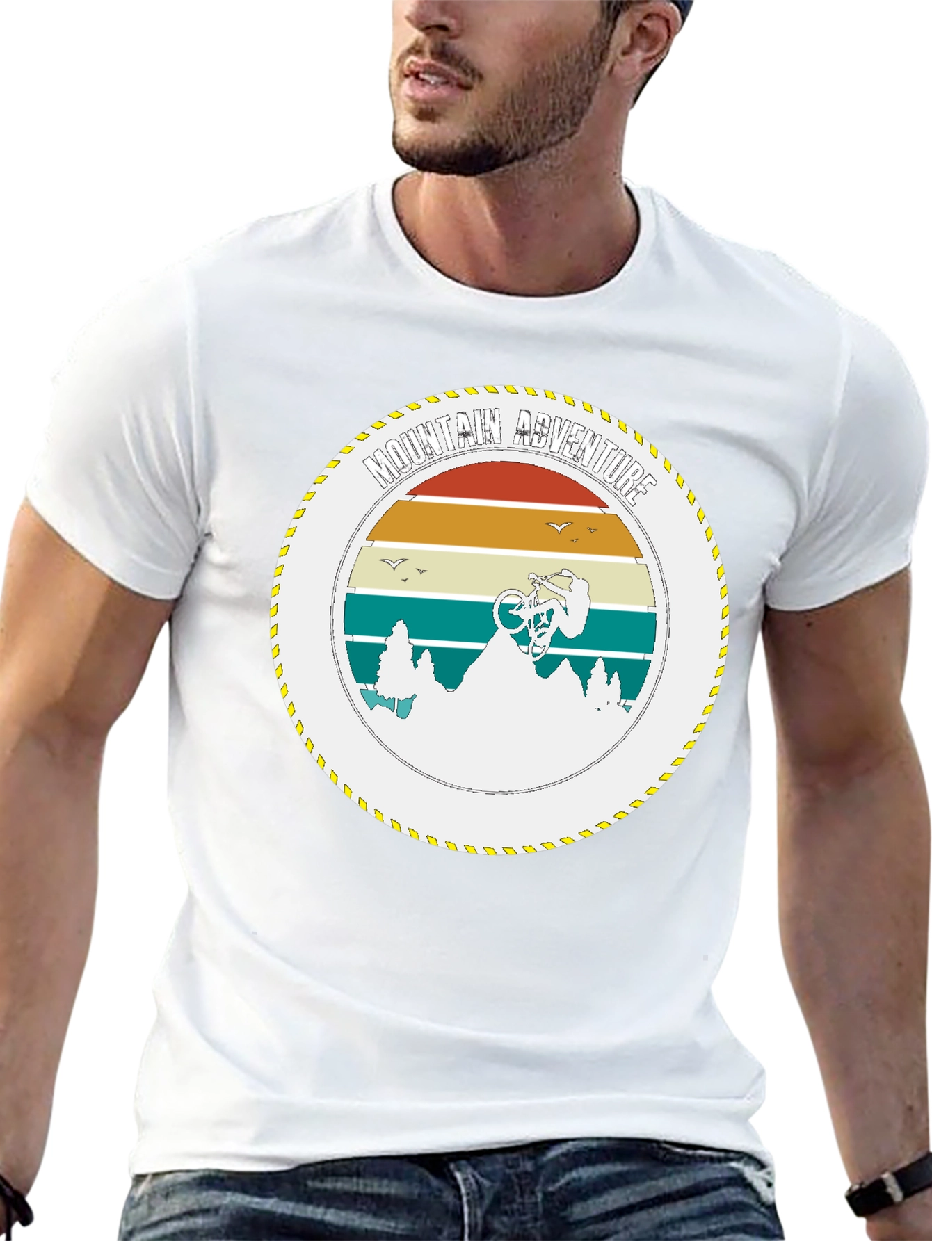 Mountain Bike Adventure Graphic Tee - Black