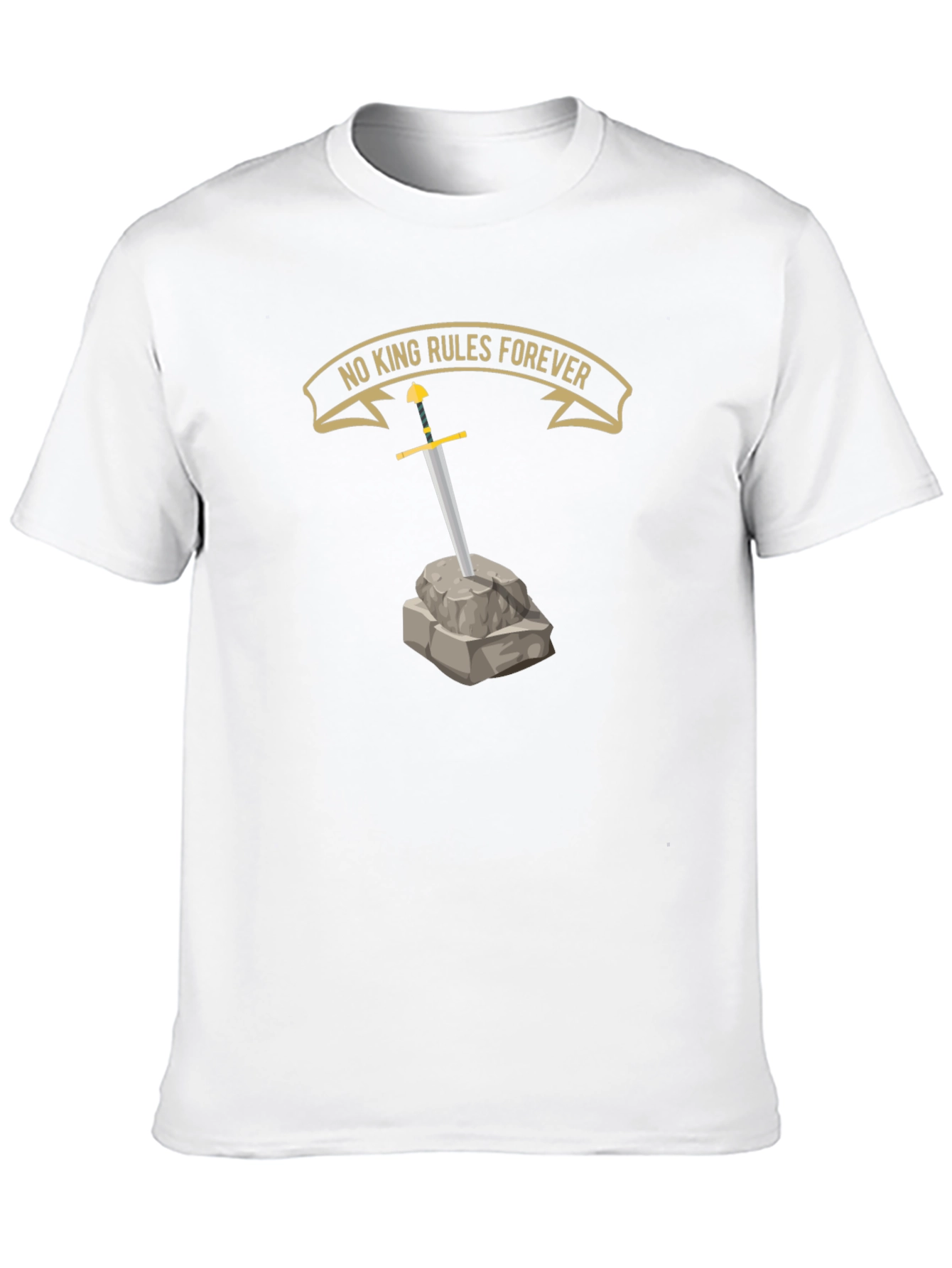 No King Rules Forever Graphic T-Shirt - Black