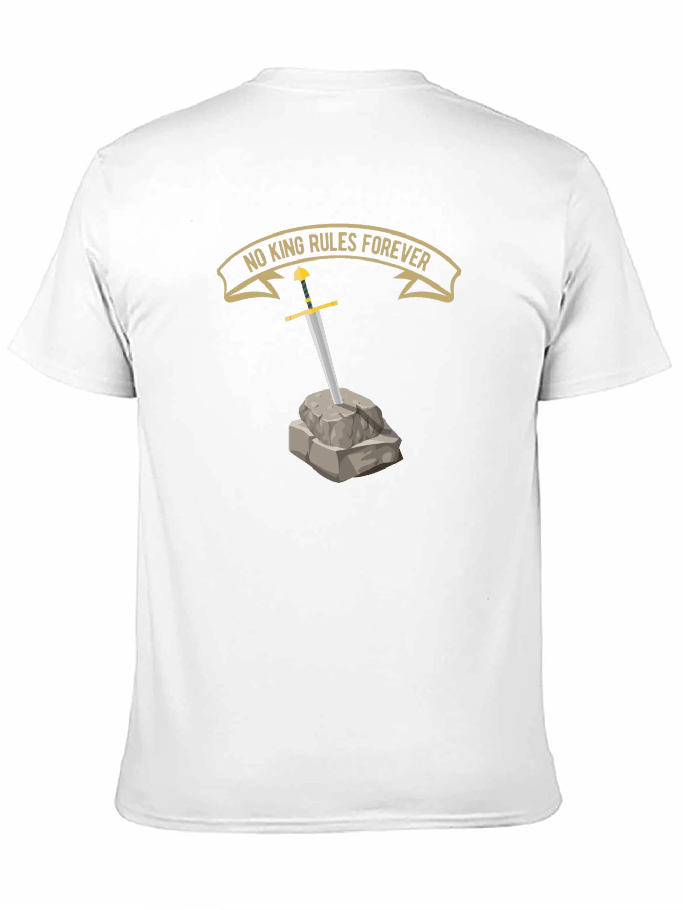 No King Rules Forever Graphic T-Shirt - Black