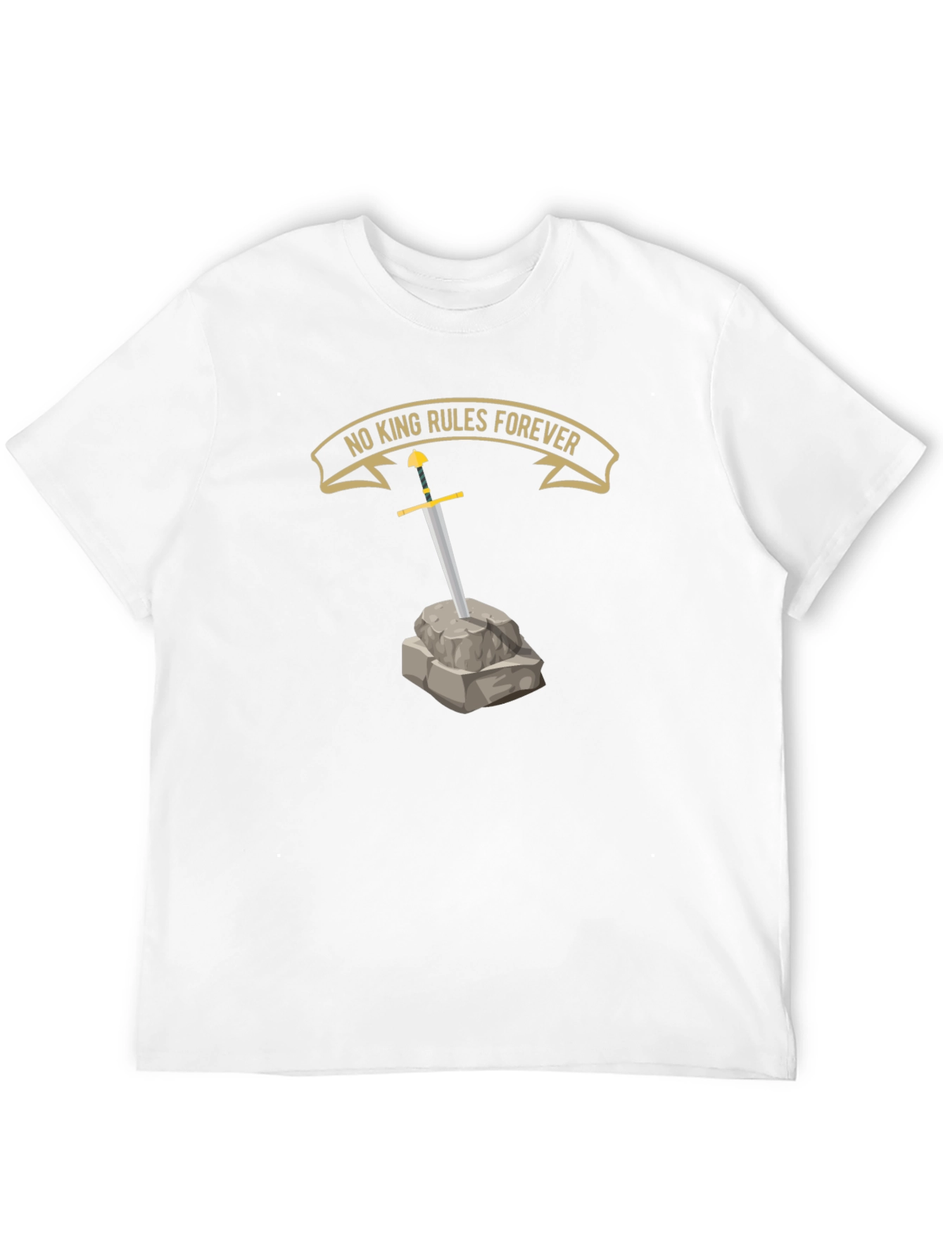 No King Rules Forever Graphic T-Shirt - Black