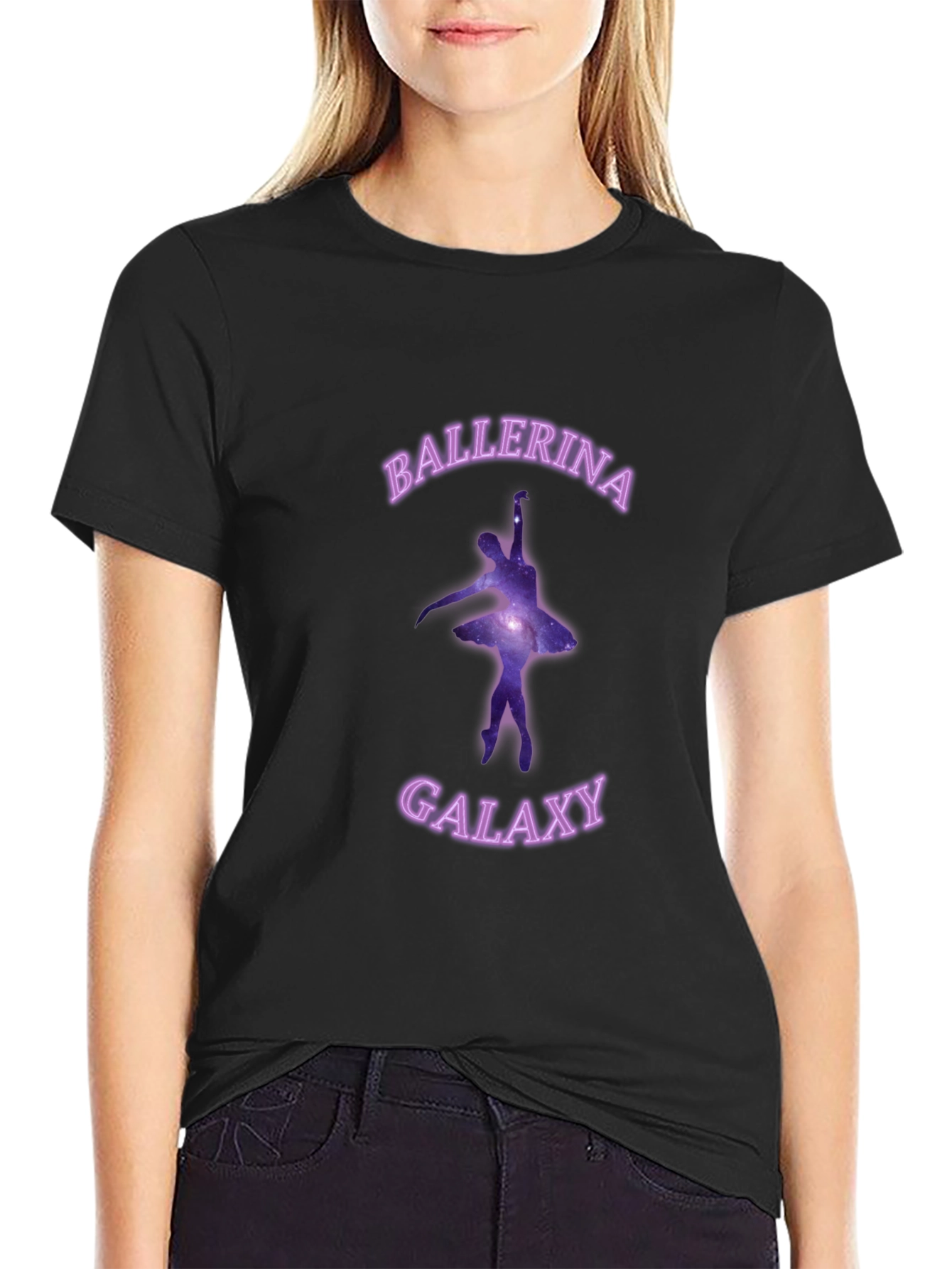 Ballerina Galaxy Graphic T-Shirt