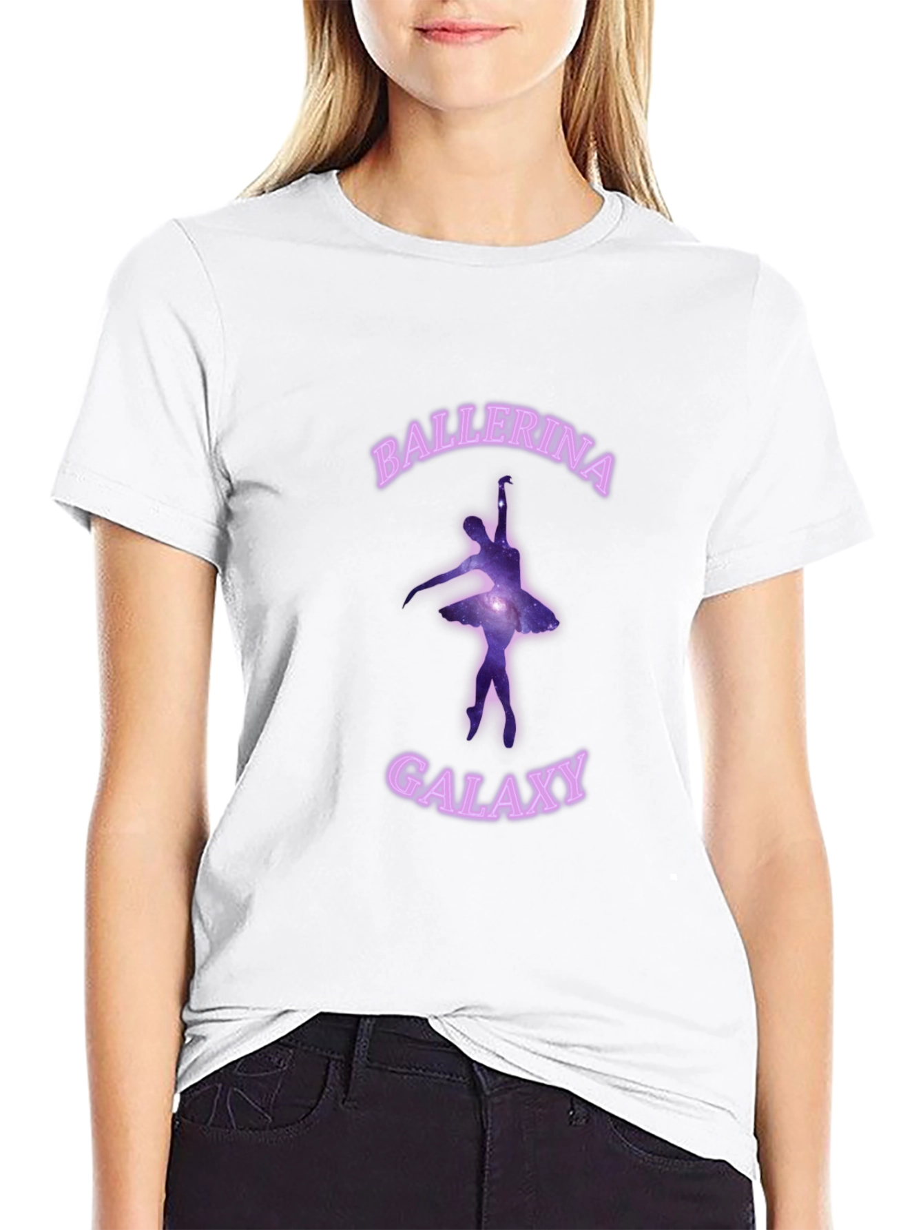 Ballerina Galaxy Graphic T-Shirt
