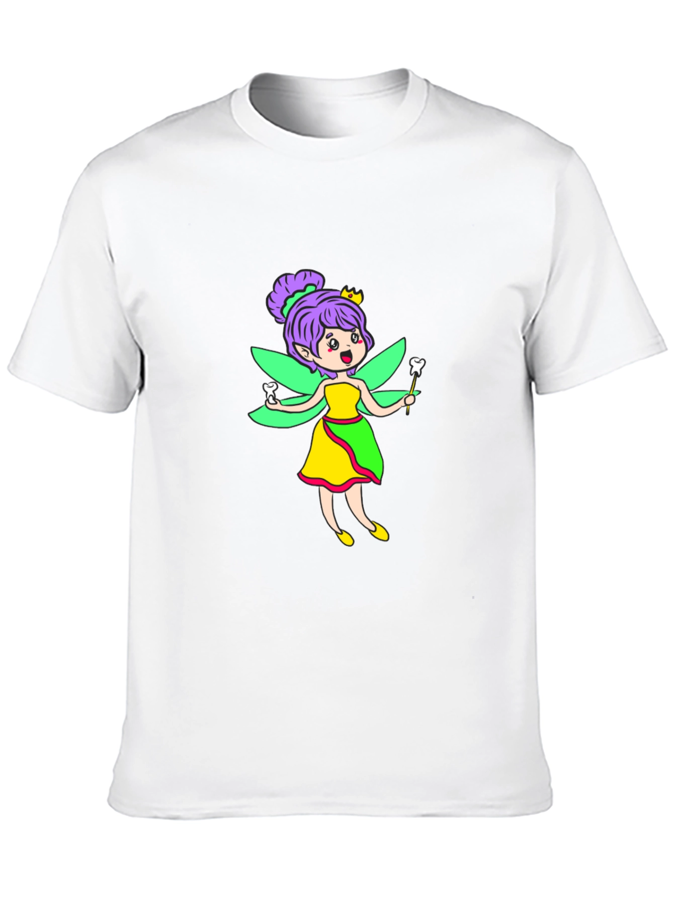 Tooth Fairy Graphic Tee - Black Cotton Shirt