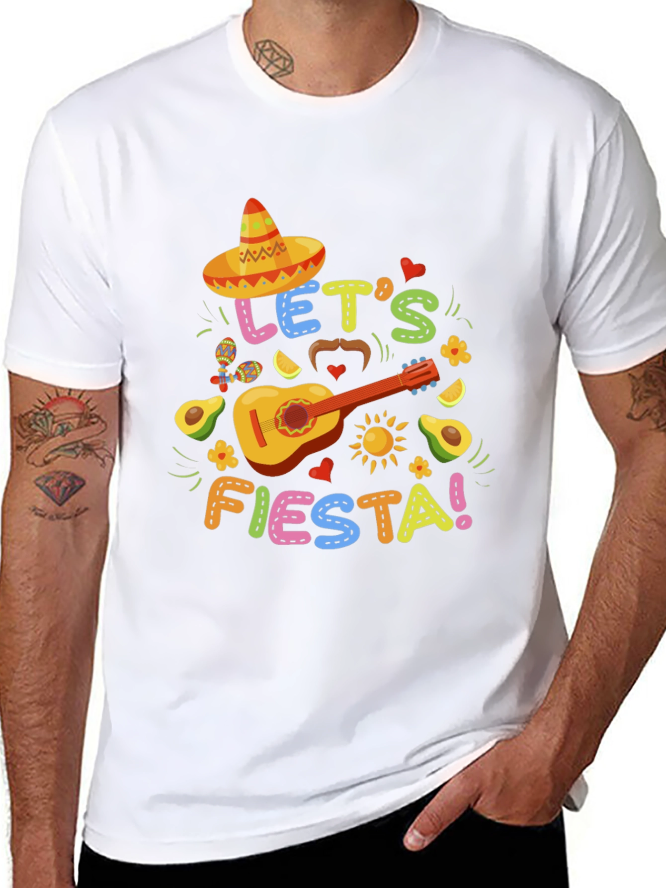 Lets Fiesta Graphic T-Shirt - Cinco de Mayo
