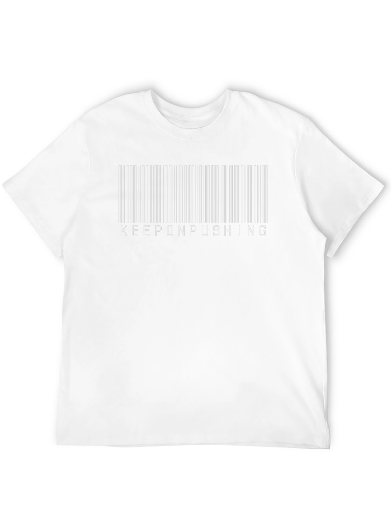 Keeponpushing Graphic Black T-Shirt