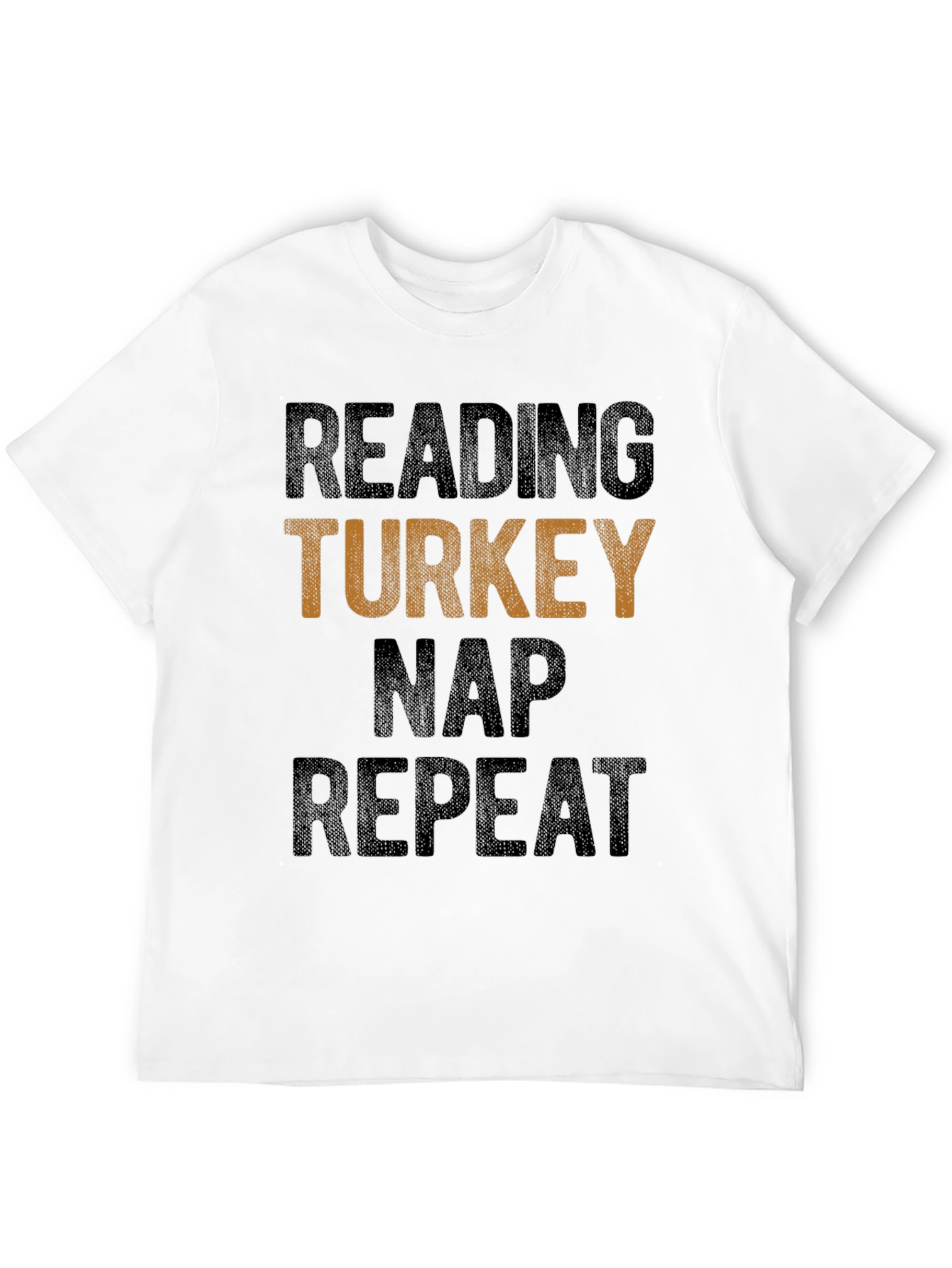 Reading Turkey Nap Repeat Black T-Shirt