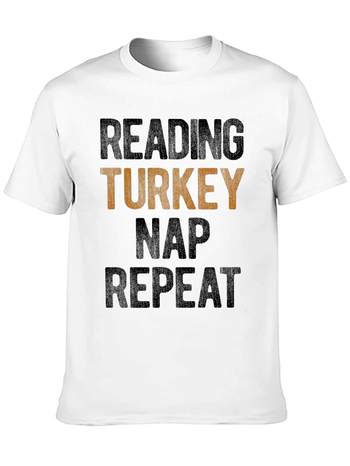 Reading Turkey Nap Repeat Black T-Shirt