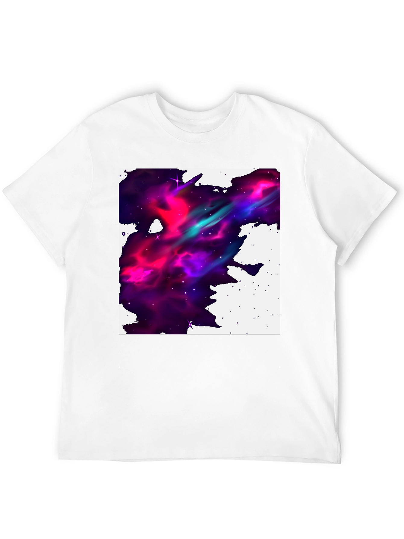 Nebula Print Black T-Shirt