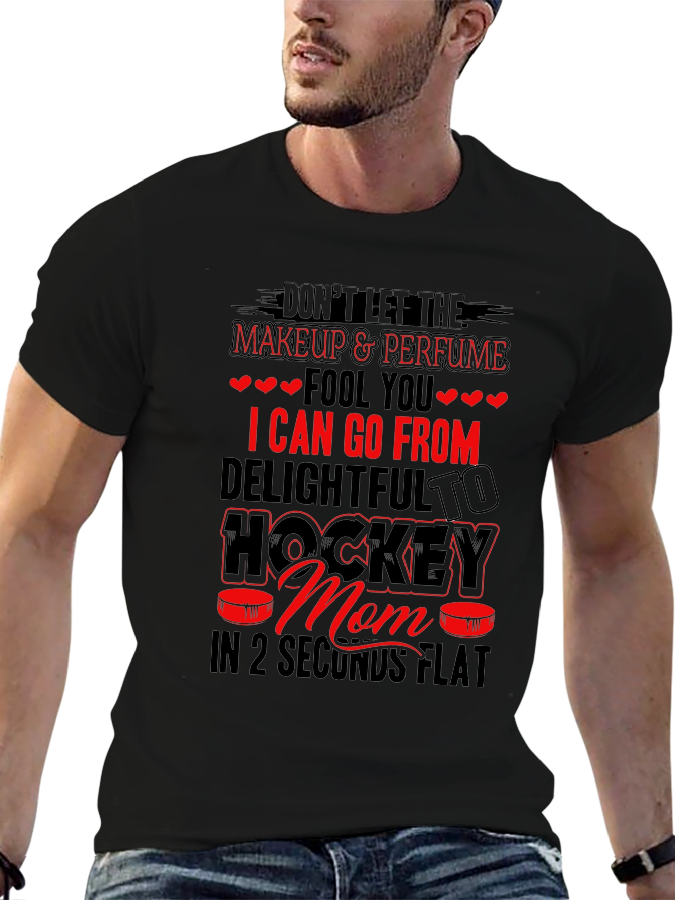Hockey Mom Graphic T-Shirt