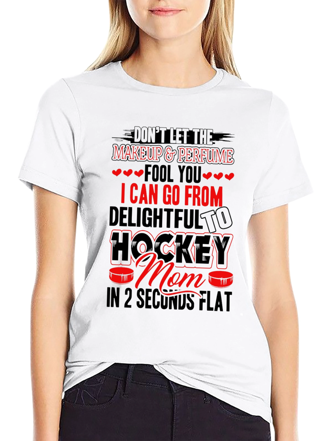 Hockey Mom Graphic T-Shirt