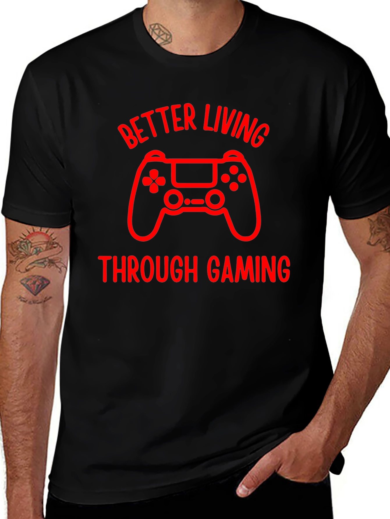 Better Living Through Gaming Graphic Tee