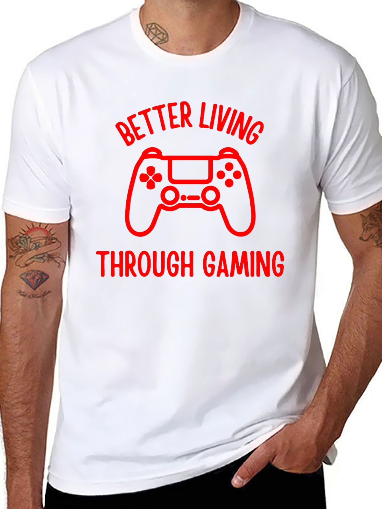 Better Living Through Gaming Graphic Tee