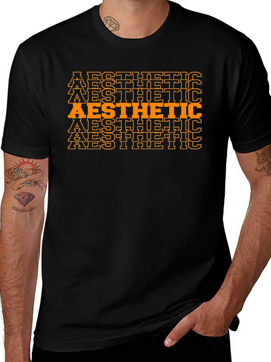 Aesthetic Stacked Graphic Tee - Modern Style