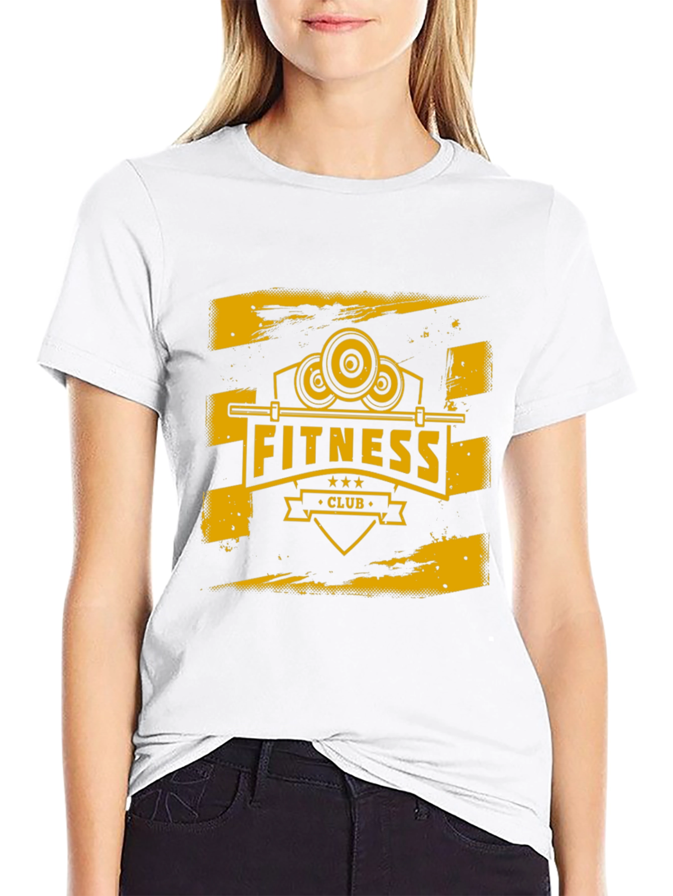 Fitness Club Graphic Tee - Black