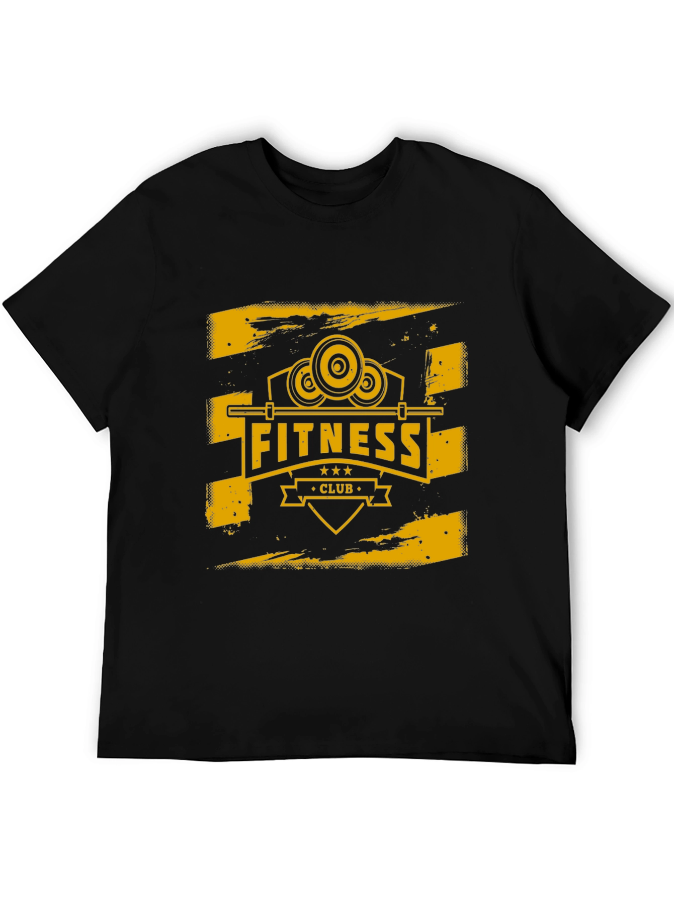 Fitness Club Graphic Tee - Black