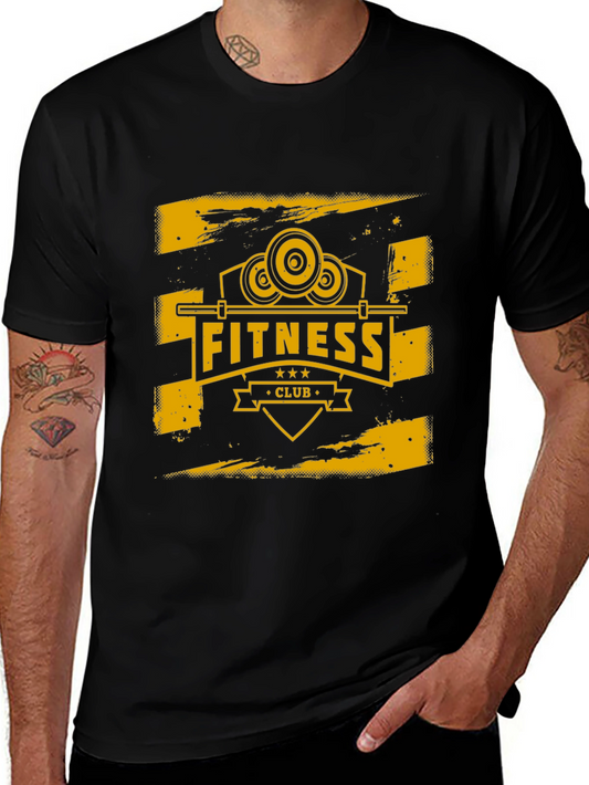 Fitness Club Graphic Tee - Black