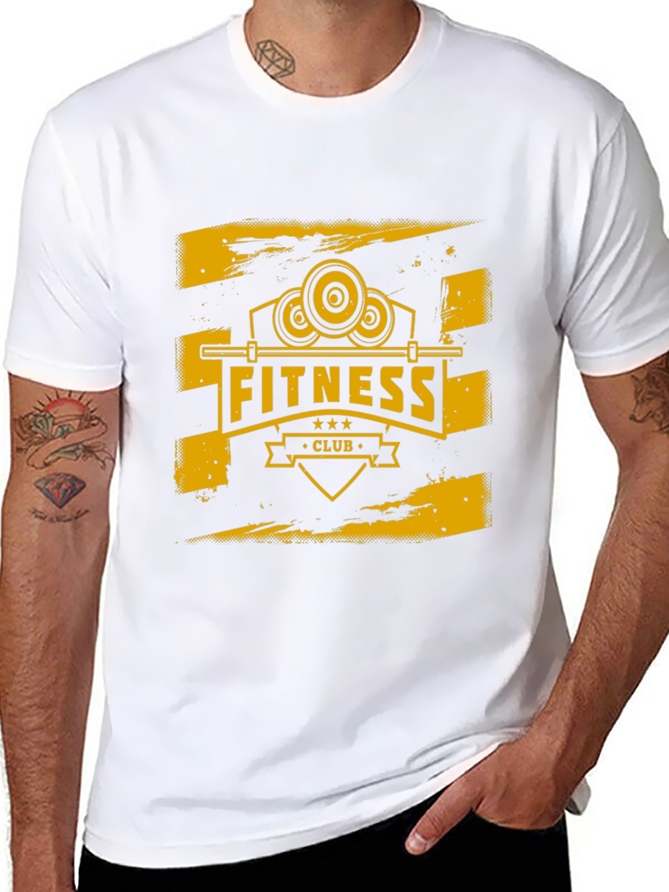 Fitness Club Graphic Tee - Black