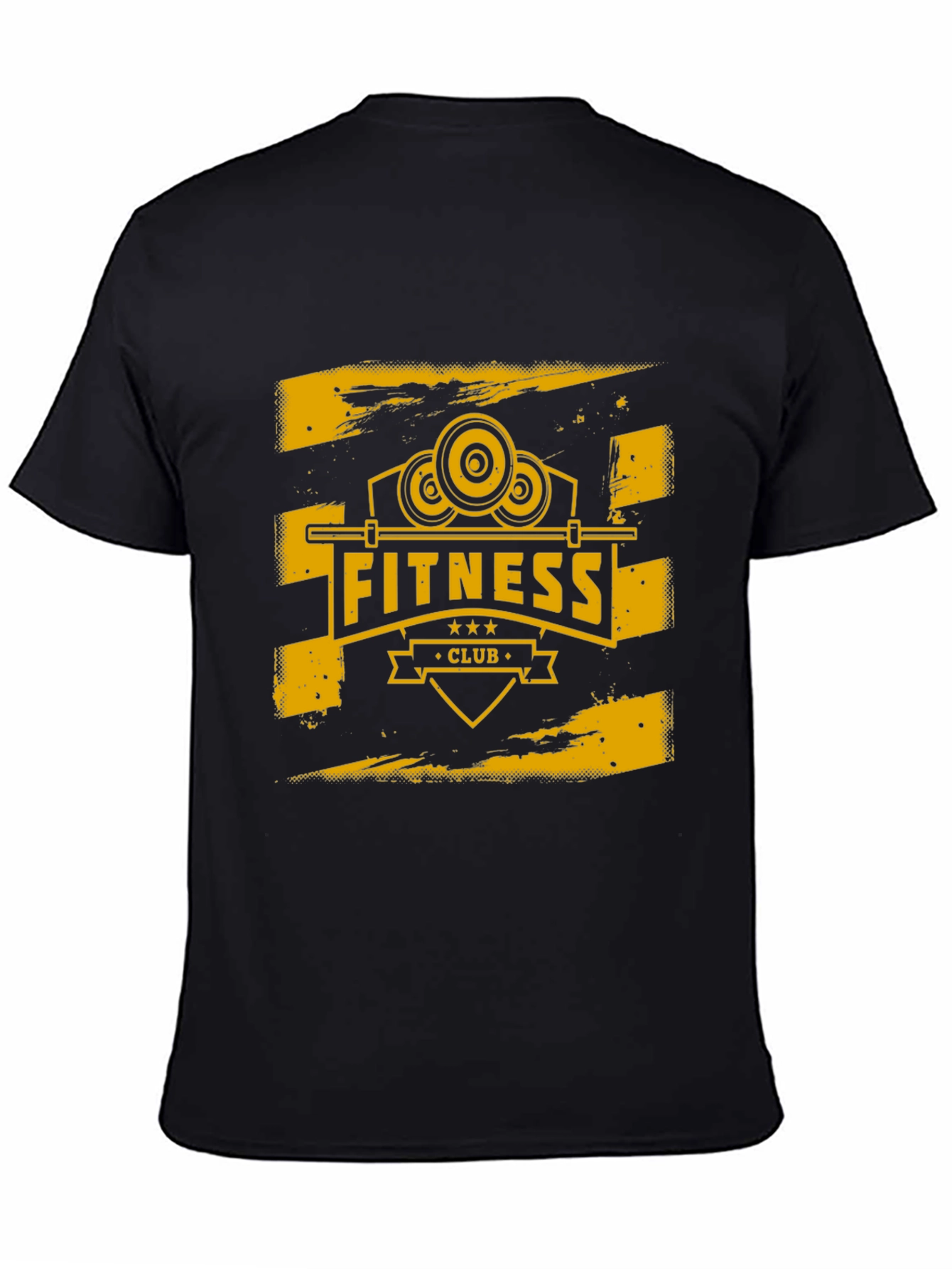 Fitness Club Graphic Tee - Black