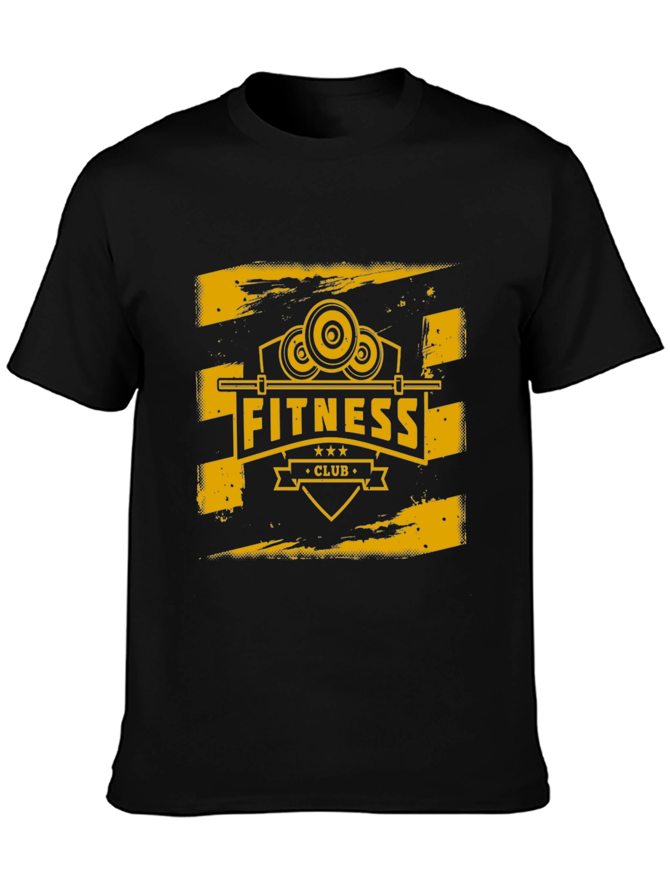 Fitness Club Graphic Tee - Black