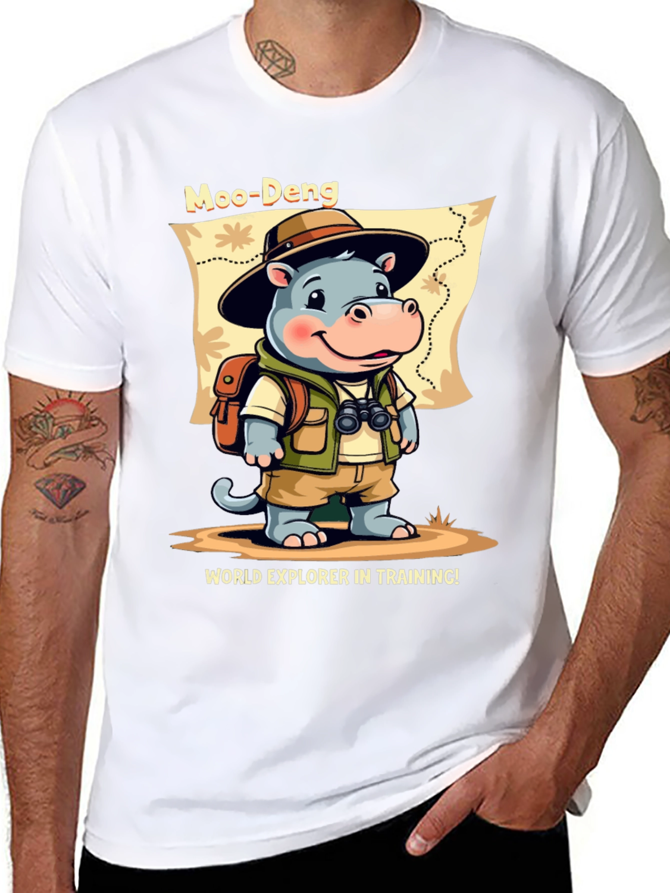 Moo-Deng World Explorer T-Shirt