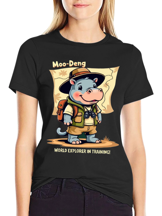 Moo-Deng World Explorer T-Shirt
