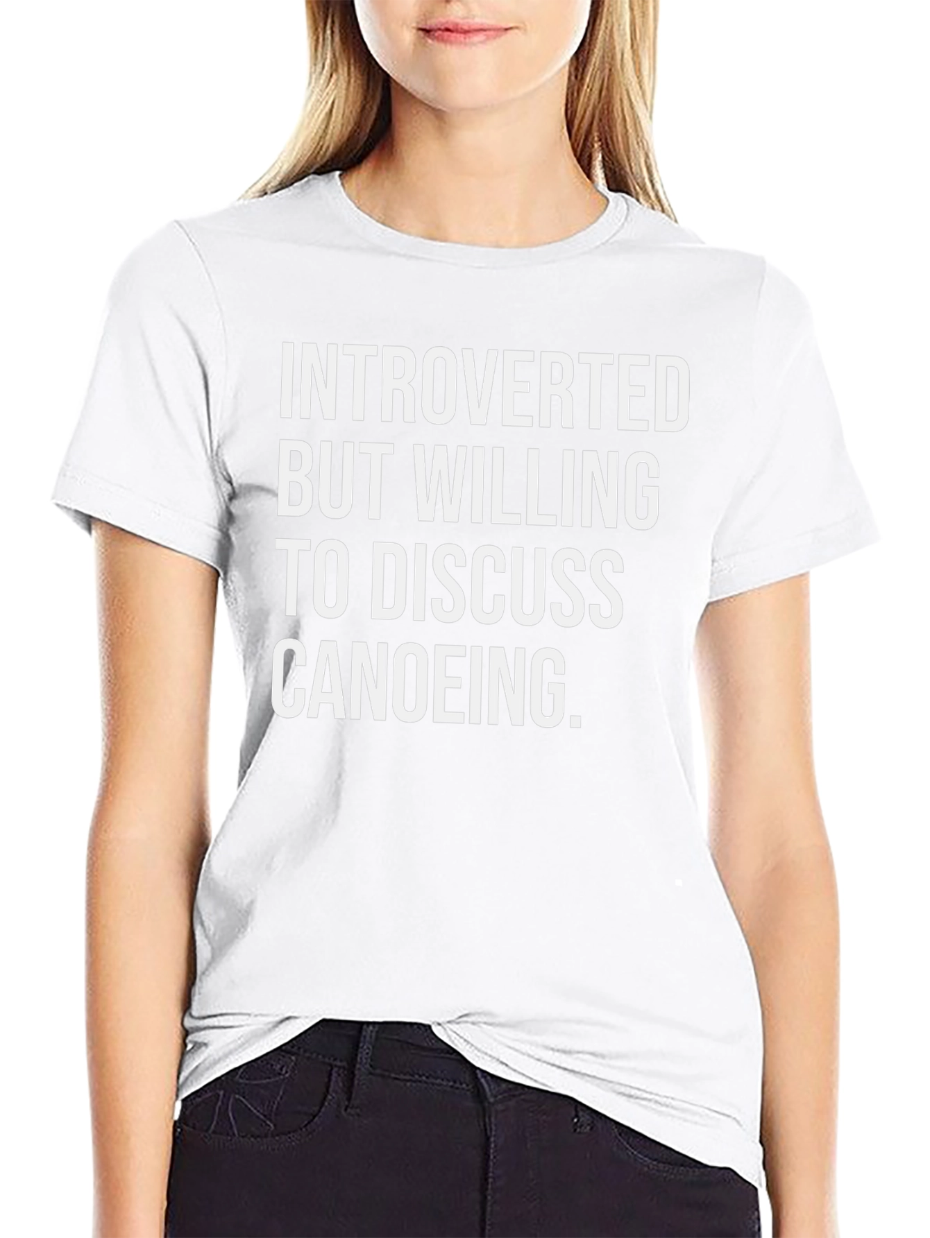 Introverted Canoeing T-Shirt - Funny Canoe Gift
