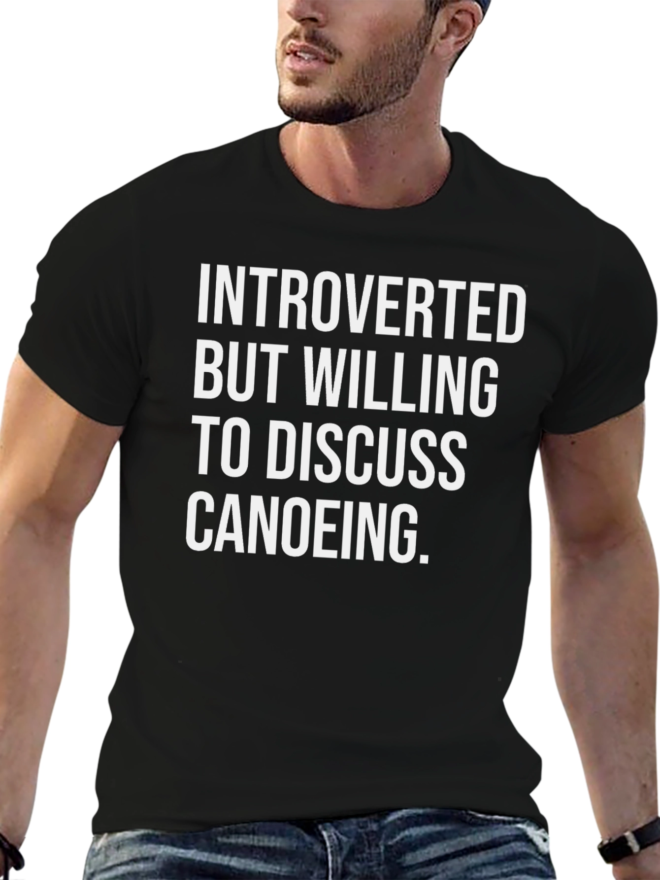 Introverted Canoeing T-Shirt - Funny Canoe Gift