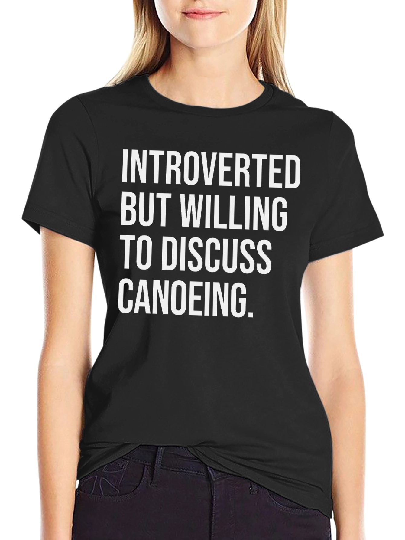 Introverted Canoeing T-Shirt - Funny Canoe Gift