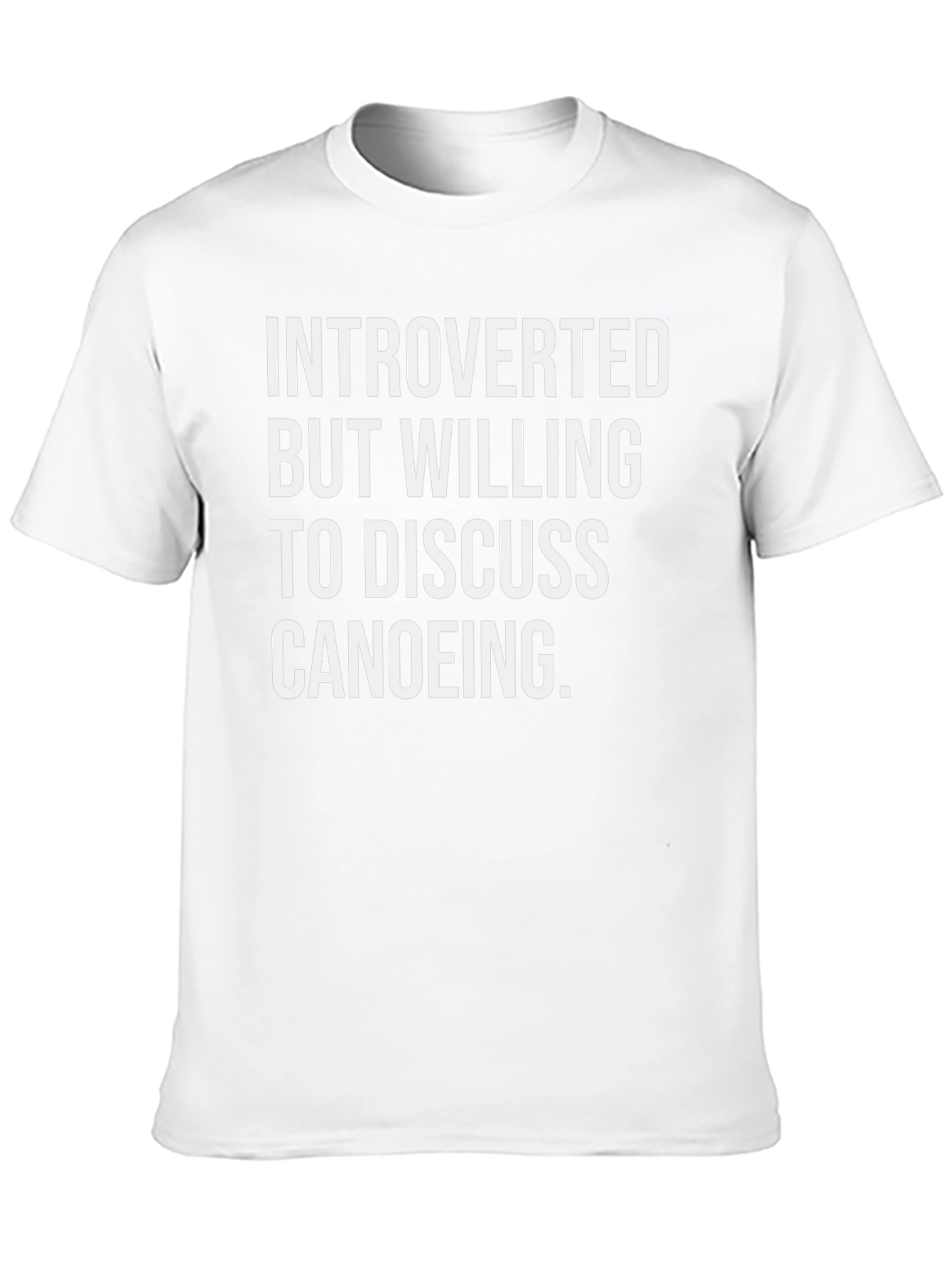 Introverted Canoeing T-Shirt - Funny Canoe Gift