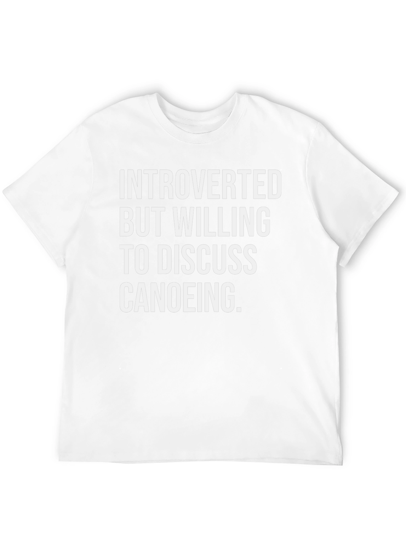 Introverted Canoeing T-Shirt - Funny Canoe Gift