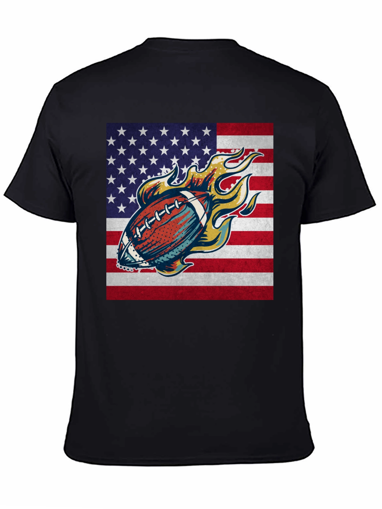 American Football Flag Graphic Tee
