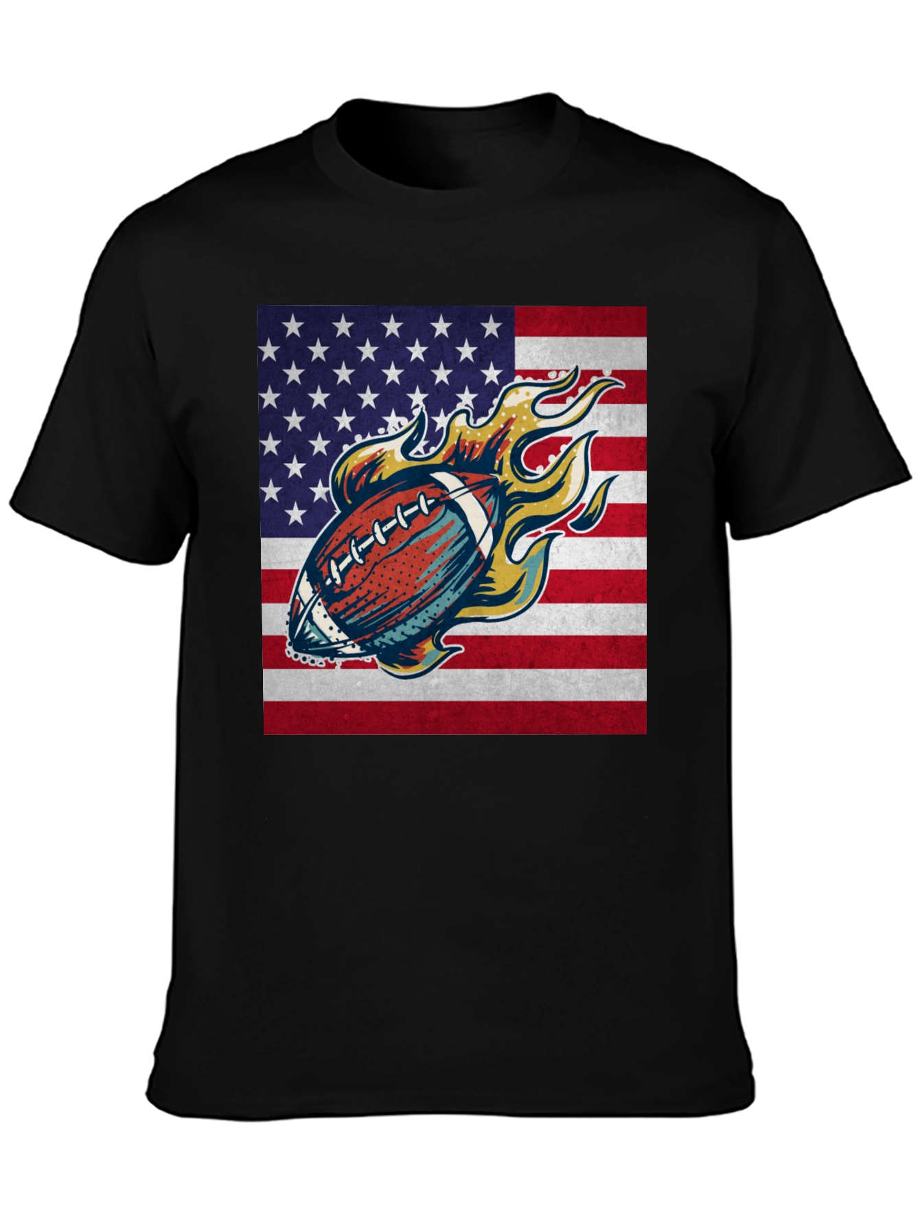 American Football Flag Graphic Tee