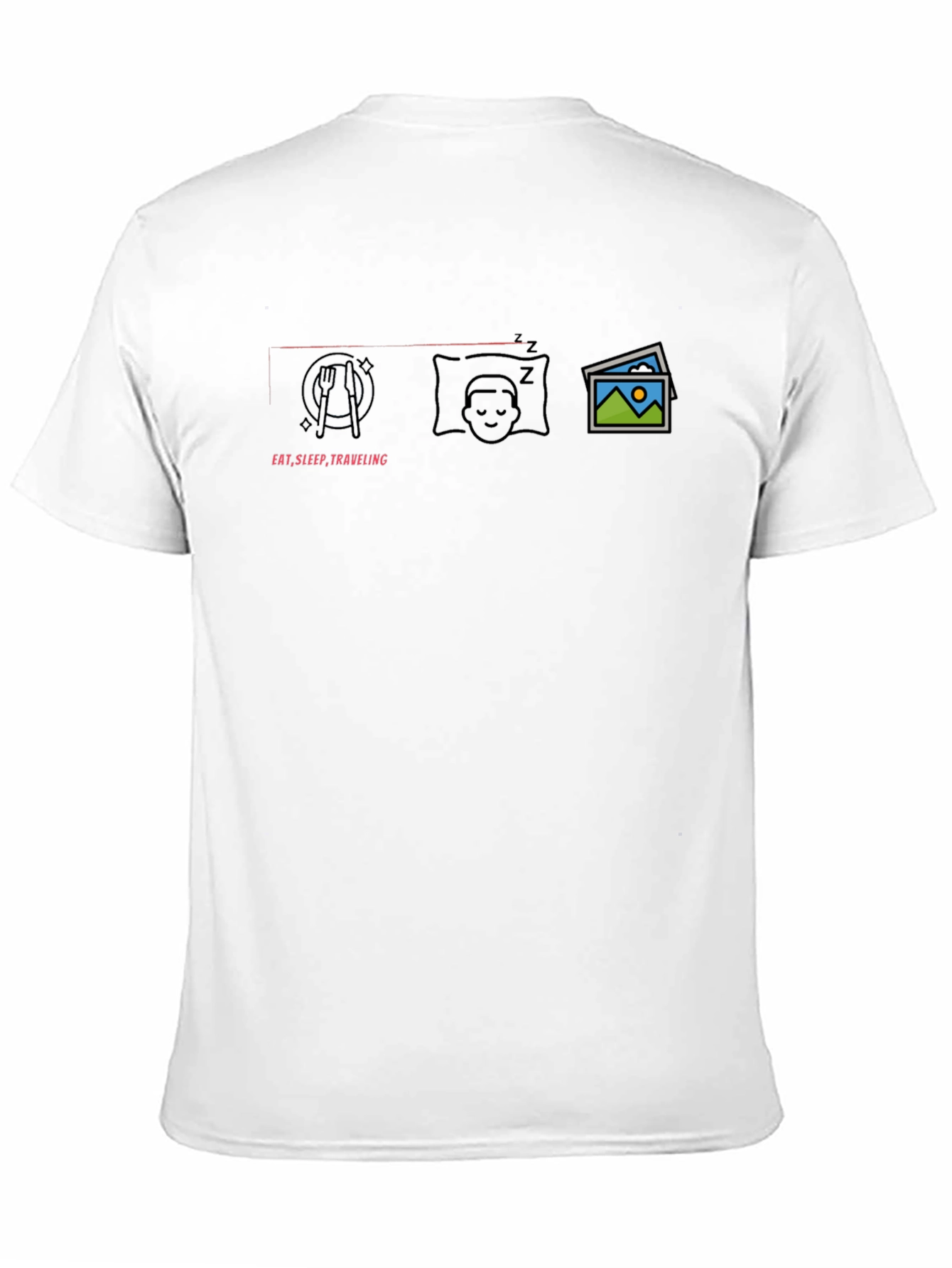 Eat Sleep Travel Graphic T-Shirt