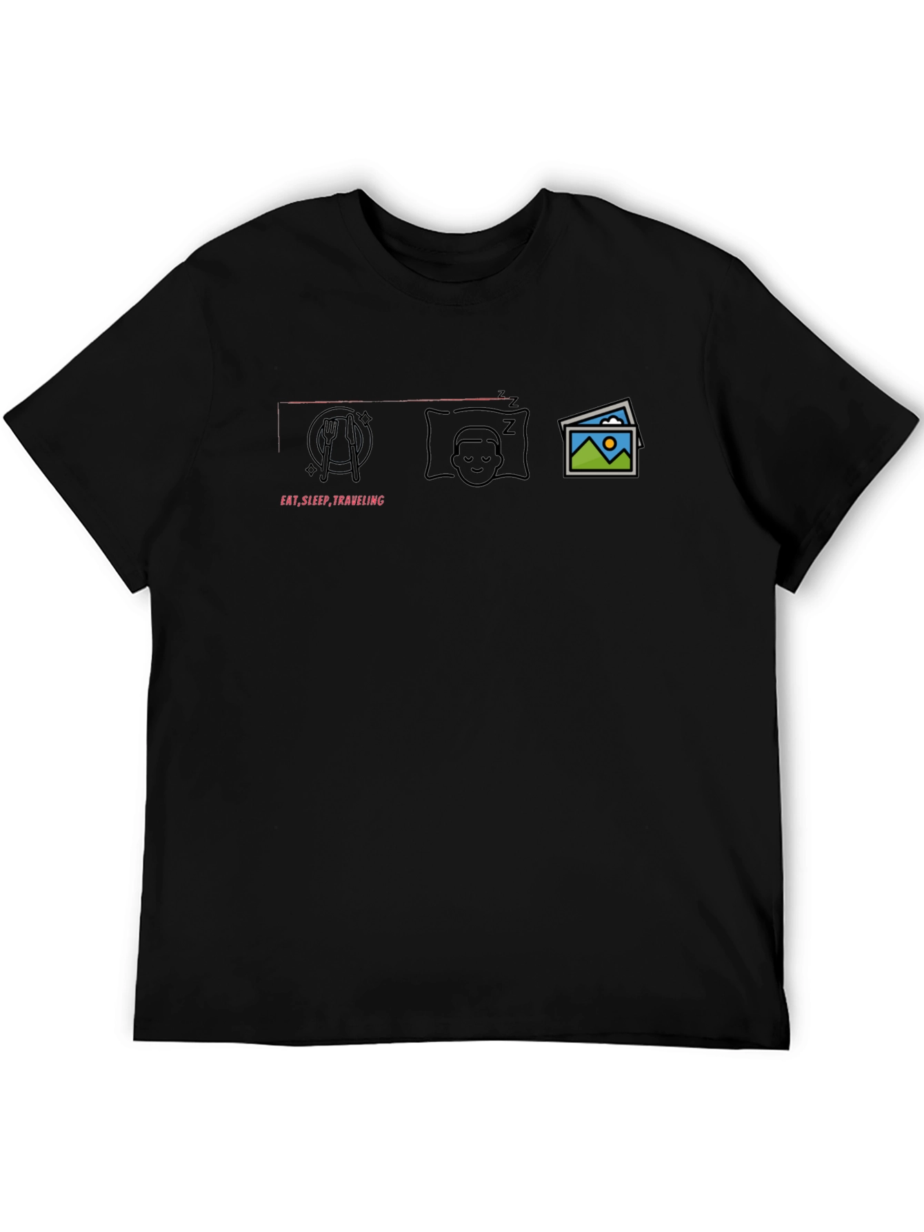 Eat Sleep Travel Graphic T-Shirt