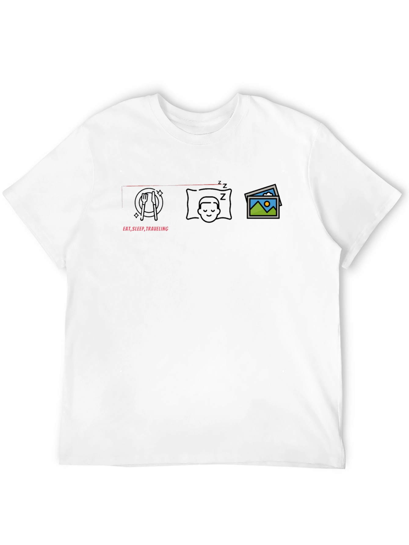 Eat Sleep Travel Graphic T-Shirt