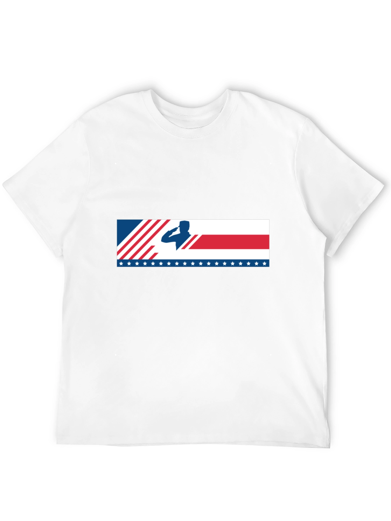 Salute American Flag Graphic T-Shirt Patriotic Tee