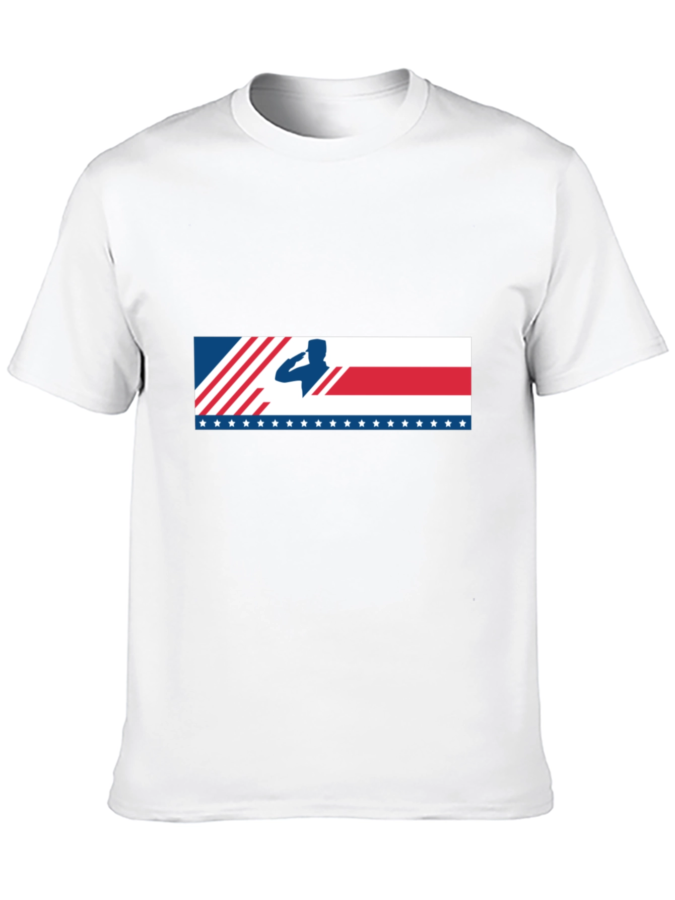 Salute American Flag Graphic T-Shirt Patriotic Tee