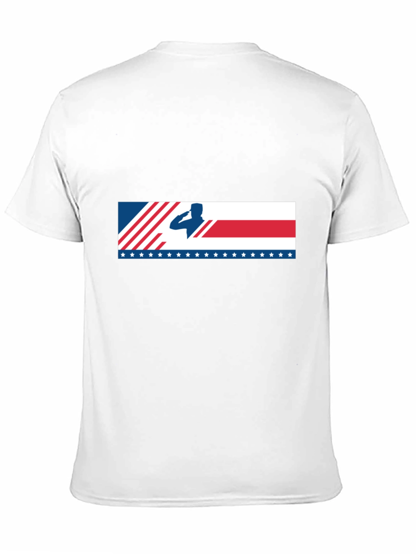 Salute American Flag Graphic T-Shirt Patriotic Tee