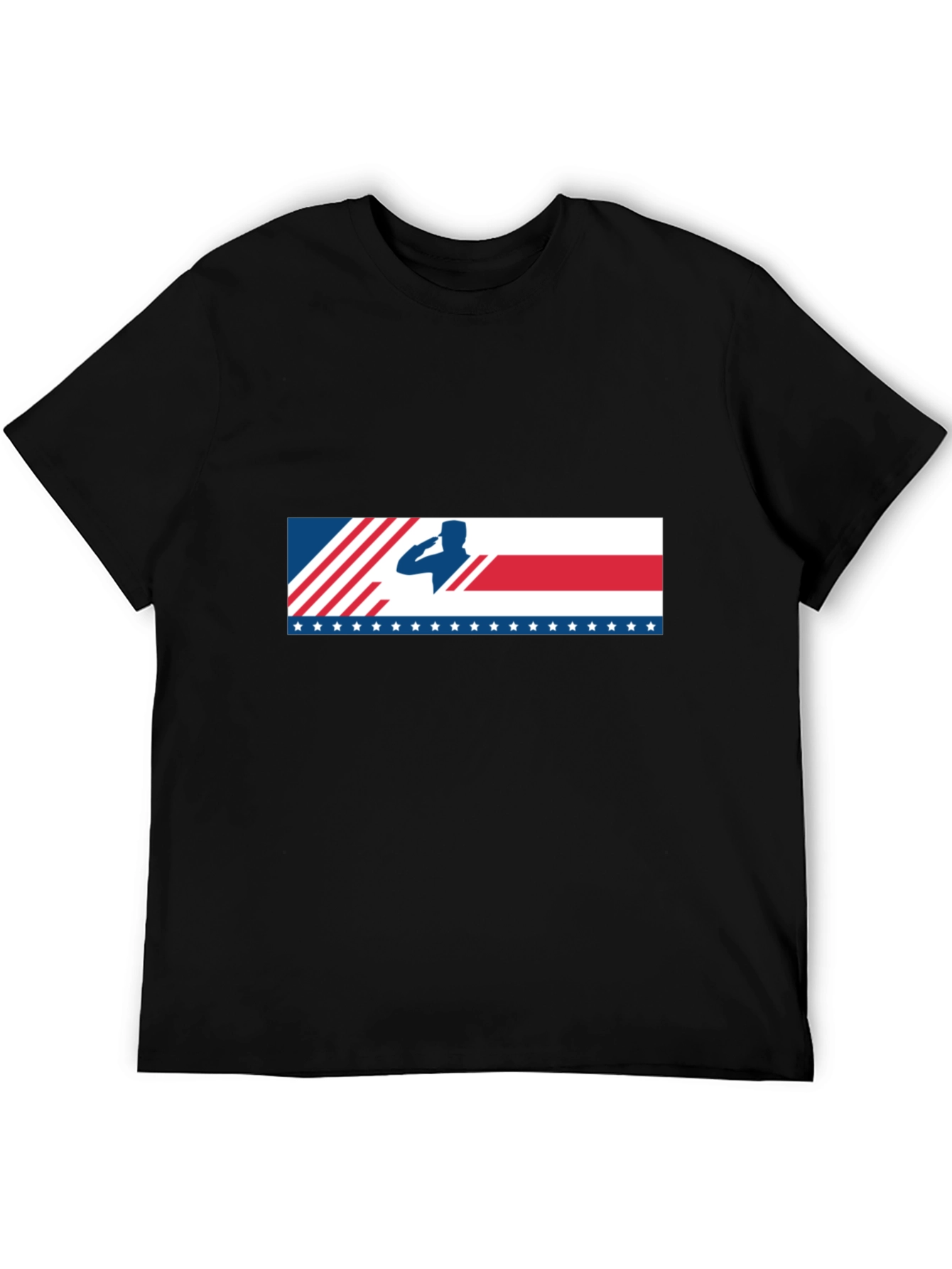 Salute American Flag Graphic T-Shirt Patriotic Tee