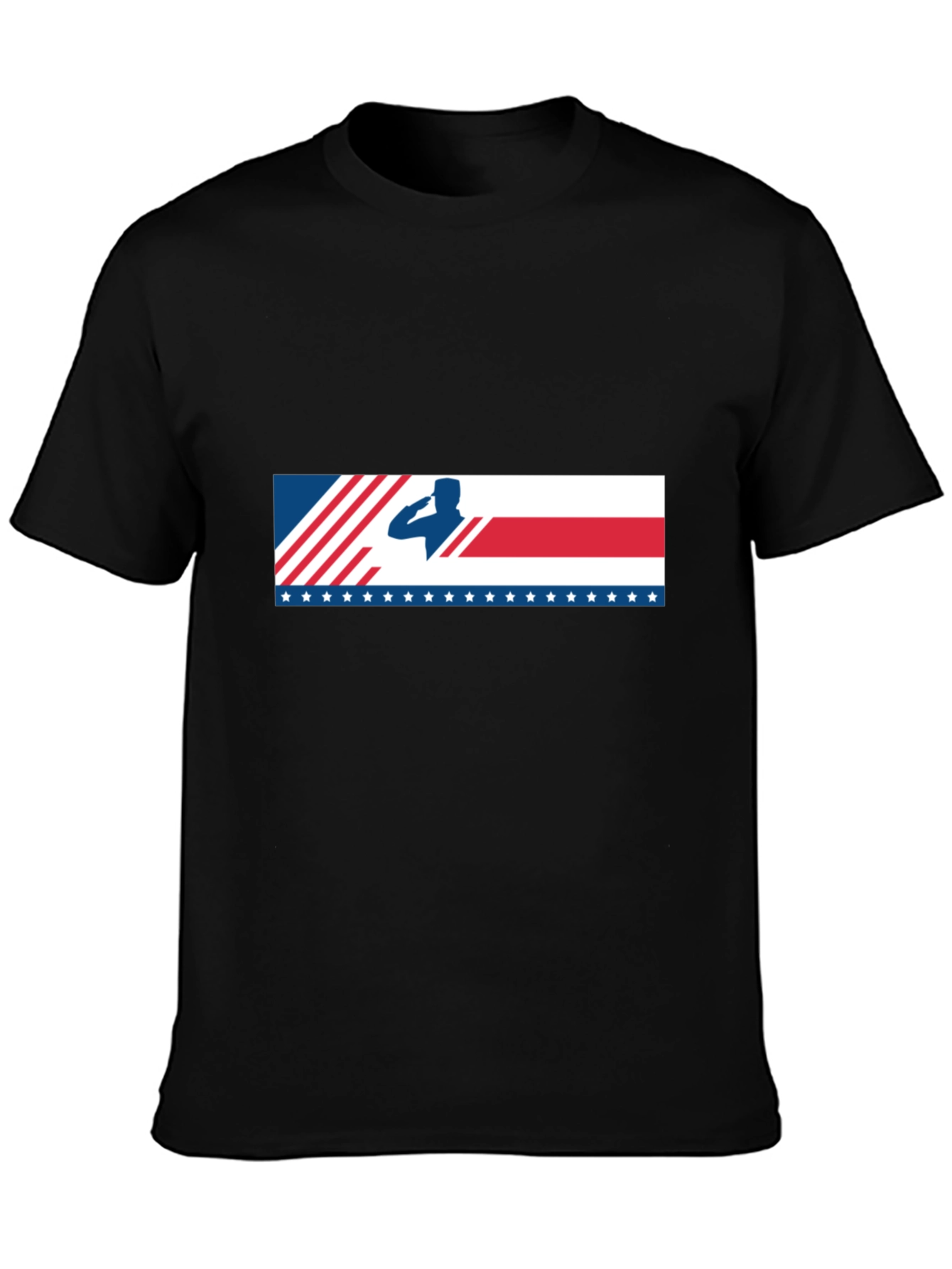 Salute American Flag Graphic T-Shirt Patriotic Tee