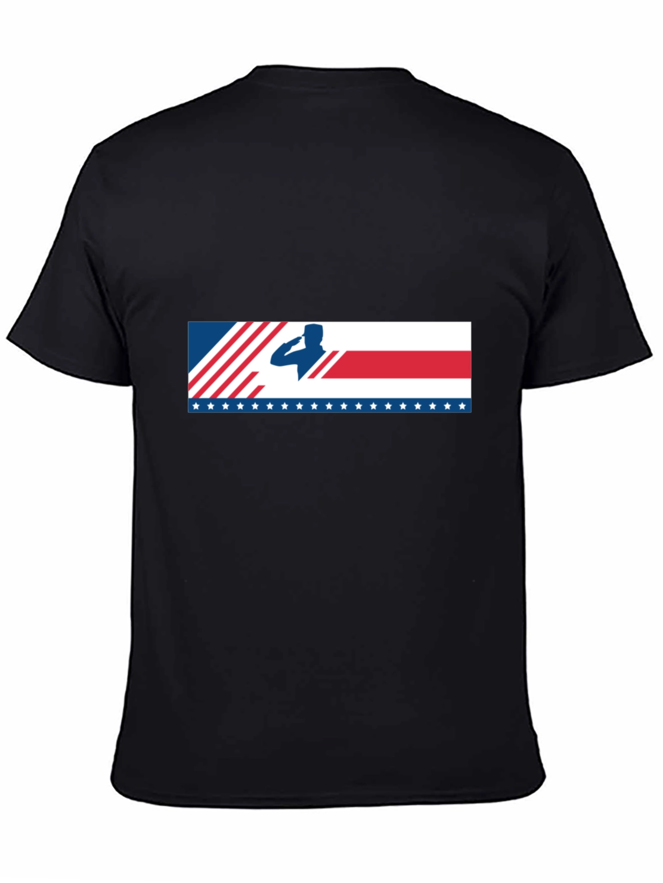Salute American Flag Graphic T-Shirt Patriotic Tee