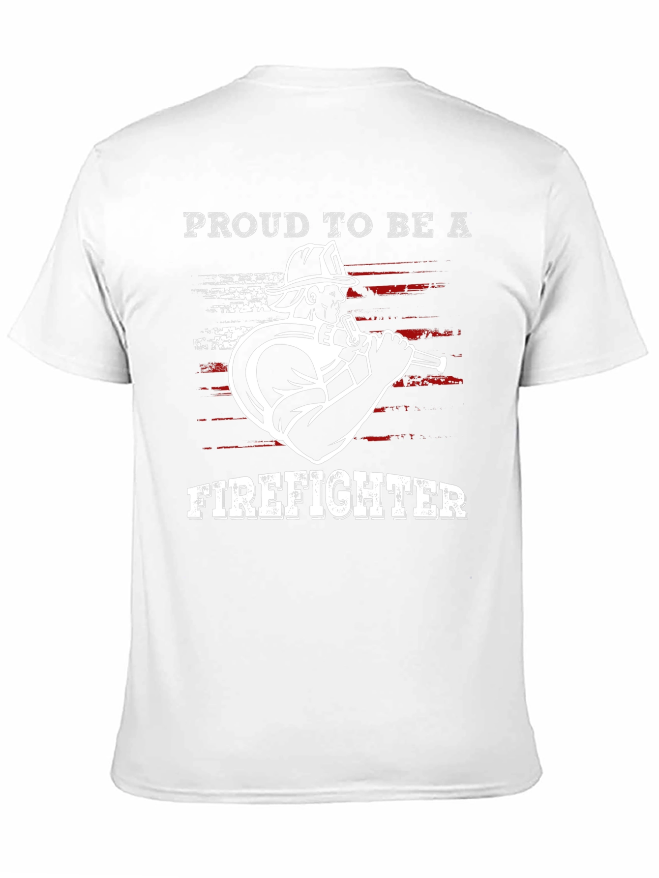 Proud Firefighter Graphic Tee - Black